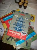 A quantity of football programme's, annuals etc.,
