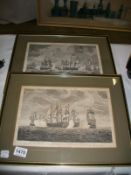 A pair of 1786 engravings of sailing ships