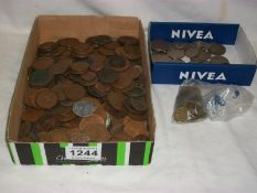 A large quantity of old coins etc