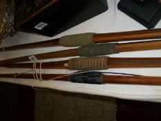 4 old long bows