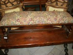 A long footstool