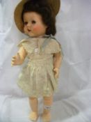 A vintage walking doll