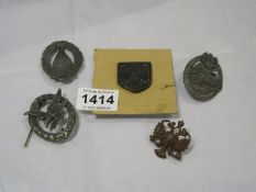 5 German badges