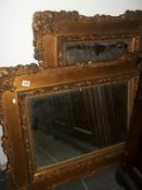 2 ornate framed mirrors