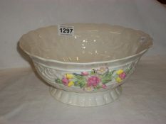 A large Belleek bowl