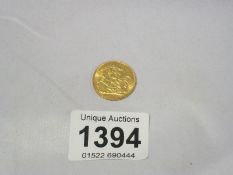 A 1908 gold sovereign