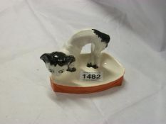 A 1920's 'Scaredy cat' bone china dish