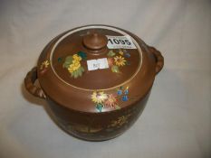 A Carlton Ware Wiltshire and Robinson enamelled biscuit barrel for Waring and Gillow, Circa 1890