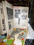 2 Beatels scrap books and an Adam Faith scrap book