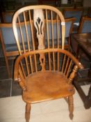 A Windsor arm chair