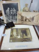 A framed photo of The Prince of Wales visit to Lincoln 1927and 3 other items