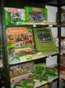 A quantity of Subbutteo sets and teams (not checked for completeness), 3 shelves