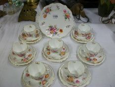 22 pieces of Royal Crown Derby tea ware