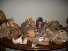 25 soft toys including Stieff