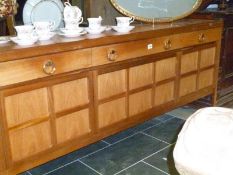 A teak sideboard