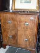 An inlaid 2 door cabinet