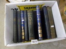 A quantity of old books including Encyclopaedia of Sport