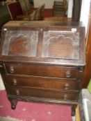 An oak bureau