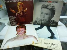 4 David Bowie LP records
