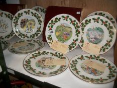 12 Royal Grafton Christmas plates, 1976-1987 with certificates