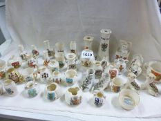 42 pieces of crested china