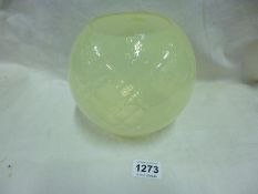 A vaseline glass oil lamp shade a/f