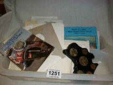 A quantity of collector's coin sets, mainly 1980's
