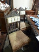 A set of 6 chairs for restoration