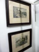 A pair of Stanley Berkley prints "A Friend in Need" and "The Deserter"