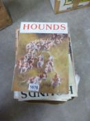 A large quantity of Hounds magazine