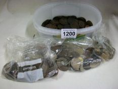 A mixed lot of old English coins etc.