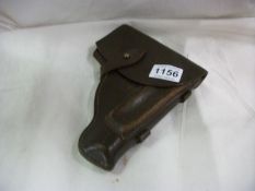 A leather gun holster