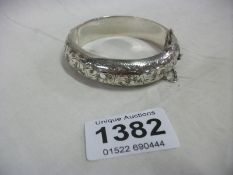 A silver bangle