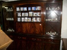 A large mahogany wall unit