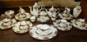 38 pieces of Royal Albert Old Country Roses china