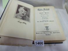 A 1939 Meinkamph Adolph Hitler hardback, English first edition, 568 pages