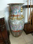 A large Cantonese vase