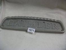 A large alluminium Daimler bus/lorry badge