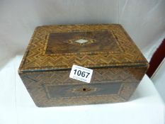 A Tunbridge Ware jewellery box