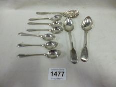 9 silver spoons (130 grammes)