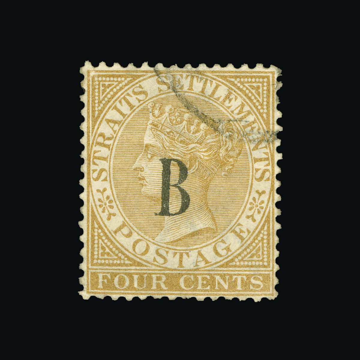 British Post Offices in Siam : (SG 17) 1882-85 CA 4c brown fine used Cat £80 (image available)