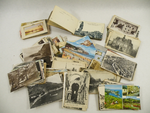 A mixed lot of French World War I WWI and later postcards - over 250, mostly topographical of Europe