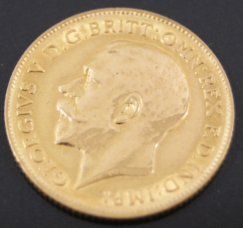 A George V half sovereign dated 1911
