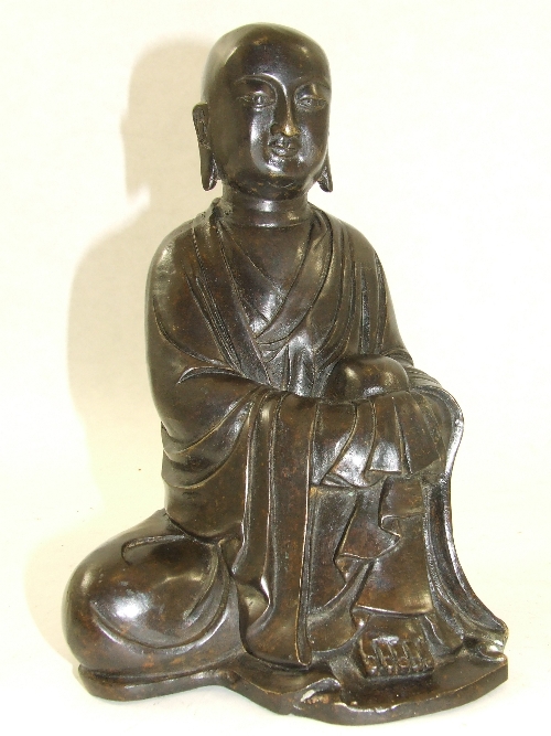 Oriental bronze hollow Buddha with fine detail 20cm H