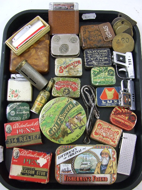 A lot of interesting collectors items to include : lighters to include on with an internal