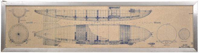 A half size reproduction of the Blueprint Drawings for ZR4 “USS Akron”. A very interesting sheet, on