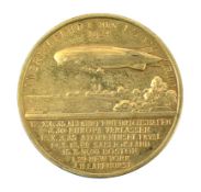 LZ126 delivery flight to USA in 1924 Silver Gilt Medallion. The delivery of LZ126 to USA in 1924 was