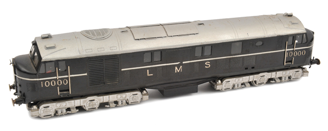 A rare O gauge white metal LMS Co-Co diesel locomotive RN 10000, the first of the famous LMS / BR