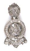 A silver plated grenade plume holder of the Edinburgh City Artillery Volunteers. Very Good