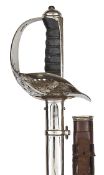 A George V Indian Army 1897 pattern infantry officers’ sword, straight blade 32¾” by Robt Mole &